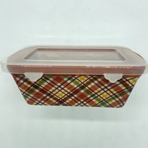 Temp-Tations By Tara 12 Ounce Mini Loaf Dish Autumn Fall Thanksgiving Farmhouse